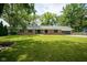 Well-maintained brick home with lush green lawn and mature trees offering great curb appeal at 1015 Fox Hill Dr, Indianapolis, IN 46228