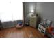 Bright playroom with natural light, wood floors, and kitchen setup at 12389 Titans Dr, Fishers, IN 46037