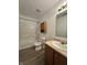 Bathroom with a tub and shower combo, vanity, updated fixtures, and neutral walls at 12639 Justice Xing, Fishers, IN 46037