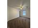 Bedroom with neutral walls, carpeting, ceiling fan, and a window at 12639 Justice Xing, Fishers, IN 46037