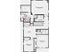 Upstairs floor plan includes primary suite, two bedrooms, two baths, and a laundry room at 16067 Meadow Frost Ct, Fishers, IN 46037