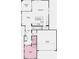 First floor plan featuring a guest room, kitchen, garage, and a covered patio at 16067 Meadow Frost Ct, Fishers, IN 46037
