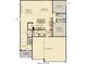 Detailed first floor plan featuring great room, kitchen, dining, and garage at 16906 Daly Dr, Noblesville, IN 46062