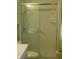 Bathroom featuring a glass shower with a safety bar and bright window at 1808 Orchid Ct, Indianapolis, IN 46219