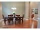 Spacious dining room with hardwood floors and ample natural light, perfect for Gathering gatherings at 23119 Sonoma Ln, Cicero, IN 46034