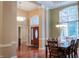 Inviting foyer showcasing hardwood floors and a decorative front door with sidelights at 23119 Sonoma Ln, Cicero, IN 46034