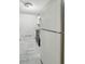 Functional kitchen with white appliances and cabinets. Clean and ready to be personalized at 2524 E 17Th St, Indianapolis, IN 46218