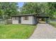 Charming one-story home with gray brick, wood shutters, and a convenient carport at 360 Richie Ave, Indianapolis, IN 46234