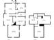 Detailed floor plan illustrating the layout of the home with dimensions for each room at 410 Plum St, Frankton, IN 46044
