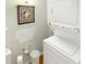 A laundry area features a stackable washer and dryer unit at 4329 Rutgers Dr # 40B, Anderson, IN 46013