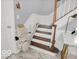 A stairway chairlift for accessibility at 44 Horseshoe Ln, Carmel, IN 46033
