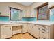 Well-lit kitchen with light cabinetry, and laminate floors at 5460 N Park Dr, Indianapolis, IN 46220