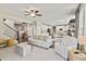 Spacious living room with an open floor plan, leading to the kitchen and dining area at 5917 Bartley Dr, Noblesville, IN 46062