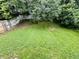 Lush backyard featuring a mix of lawn and natural foliage, providing a private outdoor space at 5938 Tybalt Ln, Indianapolis, IN 46254