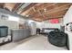 Unfinished basement area with plenty of storage space and a recreational space at 6143 Schoolwood Dr, Indianapolis, IN 46224