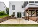 Backyard view with a patio and view of the lake at 6771 Woodcliff Cir, Zionsville, IN 46077