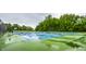 Well-maintained tennis courts with lush greenery surrounding the area, offering a great recreational space at 6771 Woodcliff Cir, Zionsville, IN 46077