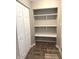Large walk-in closet with built-in shelving and ample storage space at 712 W Main St, Thorntown, IN 46071