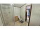 This full bathroom with a stand-up shower is a functional and private space at 10694 W Hickory Ct, Quincy, IN 47456