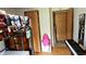 Bedroom offers a unique lofted bed with closet and adjacent room at 10694 W Hickory Ct, Quincy, IN 47456