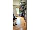 Unique bedroom featuring a lofted bed and a bright window at 10694 W Hickory Ct, Quincy, IN 47456