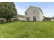 The backyard with a well-maintained lawn at 11532 Glenn Abbey Ln, Indianapolis, IN 46235