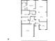 Detailed floor plan showcasing the layout of the home, including bedrooms, bathrooms, and living areas at 1181 S Aberdeen Dr, Franklin, IN 46131