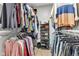 Organized walk-in closet with ample storage, shelving, and hanging space at 12234 Limestone Dr, Fishers, IN 46037
