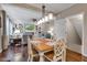 Open-concept living and dining room is great for entertaining and Gathering at 12234 Limestone Dr, Fishers, IN 46037