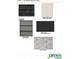 Exterior selections with black roof and front door, gray siding and trim, and brick accents at 12592 Lowery Way, Fishers, IN 46037