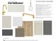 Modern farmhouse-style kitchen selections featuring quartz countertops and gold fixtures for a luxurious look at 12592 Lowery Way, Fishers, IN 46037