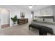Inviting bedroom features neutral tones, stylish furnishings, and ample natural light at 1328 Plover Dr, Greenwood, IN 46143