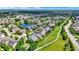 A beautiful neighborhood featuring mature trees, lush lawns and community walking path at 15529 Mission Hills Dr, Carmel, IN 46033