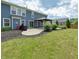 Well-maintained backyard with patio, gazebo, lawn, and neat landscaping at 21491 Raccoon Ct, Noblesville, IN 46062