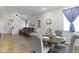 Open concept dining area featuring modern furnishings with natural light at 2733 Lamar Dr, Whitestown, IN 46075