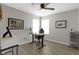 Bright home office featuring a modern desk, comfortable chair, and neutral decor at 2733 Lamar Dr, Whitestown, IN 46075