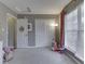 Bright bedroom with a closet, window and a bed at 2734 Newaygo Dr, Indianapolis, IN 46217