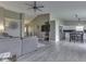 Open-concept design connecting the living room, kitchen, and dining area, creating a seamless flow at 2734 Newaygo Dr, Indianapolis, IN 46217
