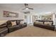 Spacious living room featuring comfortable seating and neutral décor at 317 Virginia St, Fortville, IN 46040