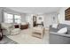 Well-lit living room featuring a cozy seating area and an open layout at 333 N Windswept Rd, Greenfield, IN 46140