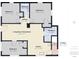 Detailed floorplan showcasing layout of bedrooms, bathrooms, living spaces, and kitchen at 4025 Main St, Anderson, IN 46013