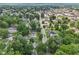 A serene aerial view of a tree-lined street with well-maintained homes showcasing neighborhood charm at 409 N Sycamore St, Martinsville, IN 46151