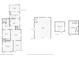 Layout of the home featuring the kitchen, living room, bedrooms, garage, shed and basement dimensions at 409 N Sycamore St, Martinsville, IN 46151