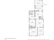 Floor plan showing layout of the home with labelled rooms and dimensions at 409 N Sycamore St, Martinsville, IN 46151