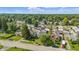 Aerial view showcasing neighborhood homes surrounded by lush greenery and mature trees at 4648 Brookville Rd, Indianapolis, IN 46201