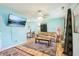 Comfortable living room with sofa, coffee table, and neutral color scheme at 524 S Arlington Ave, Indianapolis, IN 46219