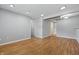 View of the finished basement area with recessed lights and painted walls at 5503 Antoneli Ln, Indianapolis, IN 46237