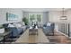 Bright living room featuring comfortable seating, stylish decor, and views of the outdoors at 5503 Antoneli Ln, Indianapolis, IN 46237