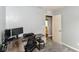 Versatile bedroom with dual monitors and functional desk at 5775 Bluff View Ln, Whitestown, IN 46075