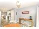 Dining area with a coffee bar and wine rack for entertaining at 5775 Bluff View Ln, Whitestown, IN 46075